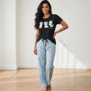 Cotton Pyjama Set tshirt & full pant