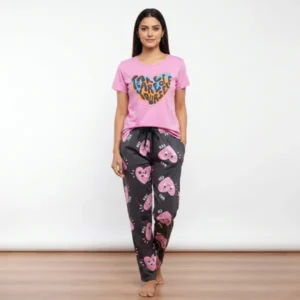 Cotton Pyjama Set tshirt & full pant