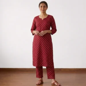 avaasa rayon cord set - side cut kurti and pant
