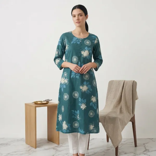 Avaasa Rayon Side Cut Kurti - S-XXL sizes