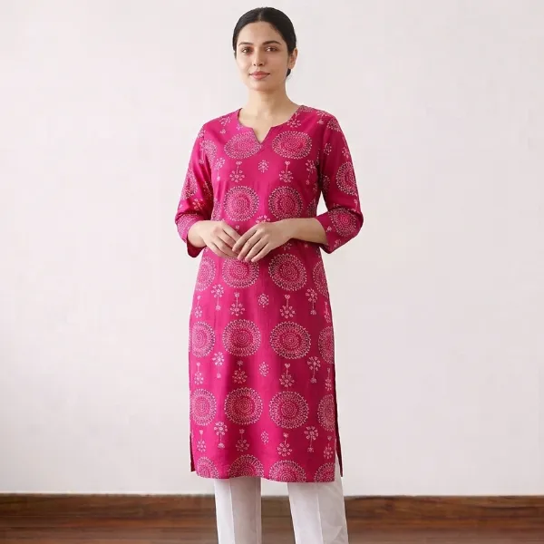 Avaasa Rayon Side Cut Kurti - S-XXL sizes