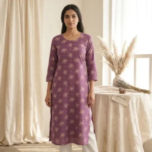 Avaasa Rayon Side Cut Kurti - S-XXL sizes